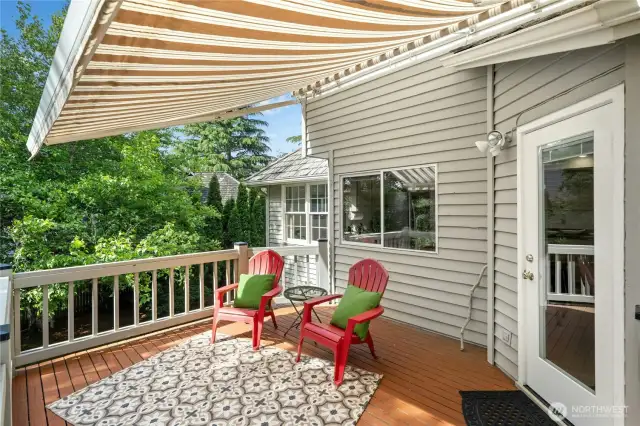 Sun awning for comfort