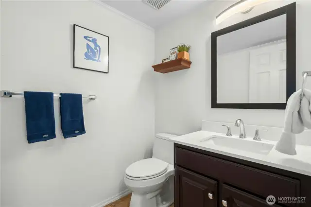 Refreshed guest bath
