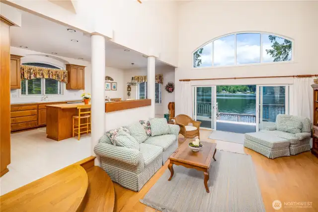 Open concept living, kitchen, and dining- entertain with ease