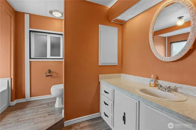 En suite bathroom.