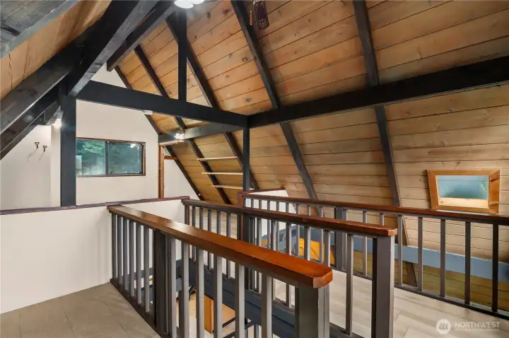 Cozy loft area.