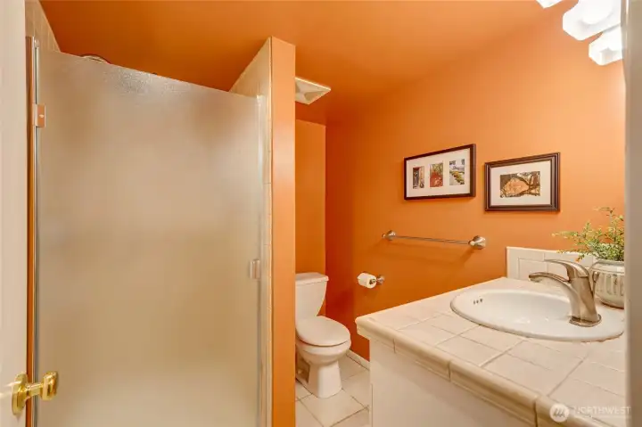 Downstairs bathroom.