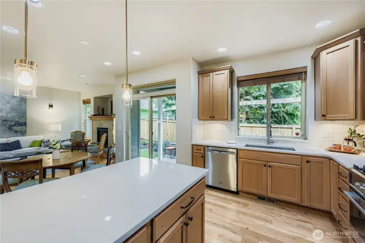Many opportunities for natural light from the south and plenty of windows to bask in it!