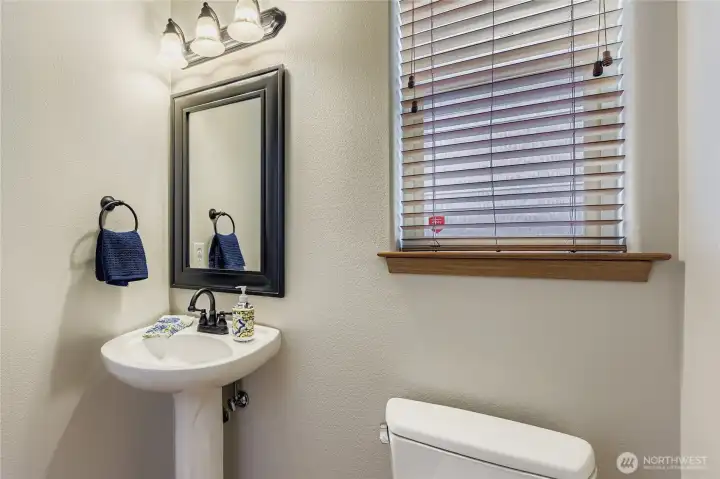 Main level Powder room.