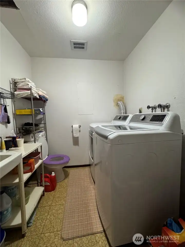 Half Bathroom is in Utility Room