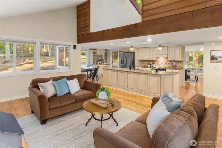 Family room & kitchen