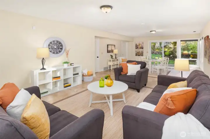 Downstairs rec room