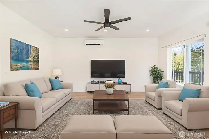 Virtually Staged-Living Room