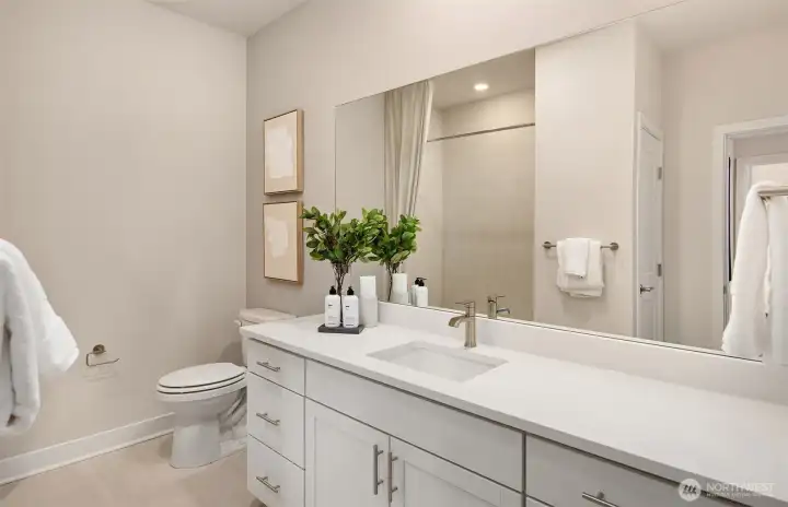 Picture represents model of floorplan, but not actual home.