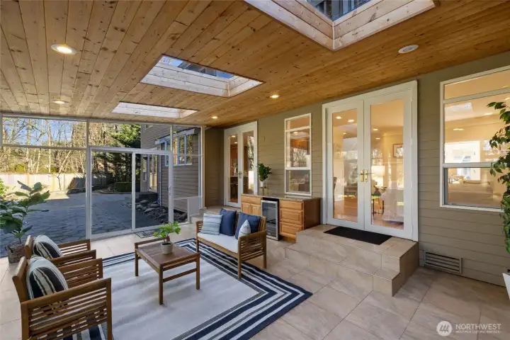 With access to the patio and back yard along with the main part of the home, this space is so versatile...