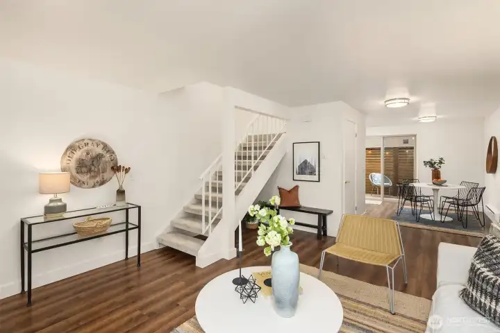 Rare 2-story, townhome style condo that lives like a house.