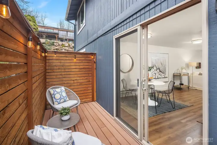 Each deck is well-maintained with HOA covering an annual pressure washing and window cleaning.