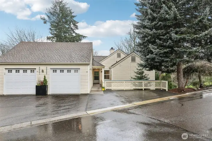 Garage on right, parking on side as well