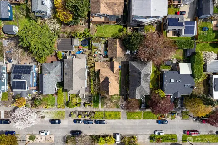 Overhead view of property.