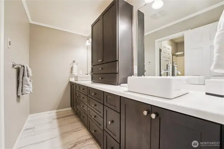 Updated full bath upstairs. Updated full bath upstairs.