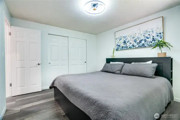Thoughtfully designed with direct access to the full bath, this primary bedroom offers comfort, convenience, and everyday ease.