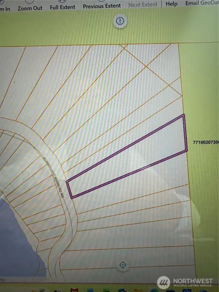 parcel view of lot.
