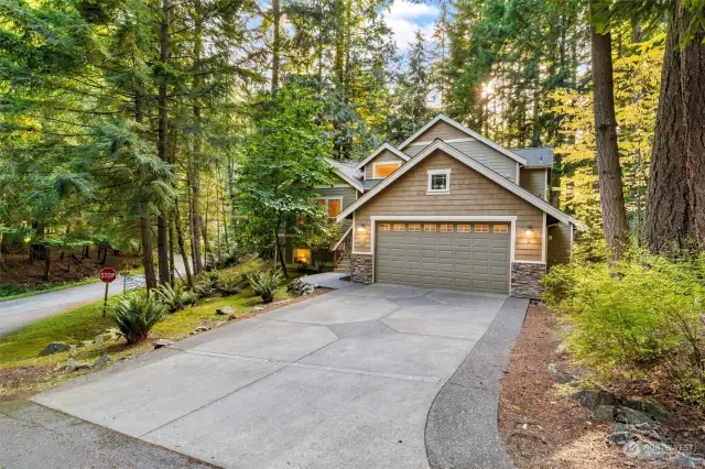 Oversized 2-car garage.