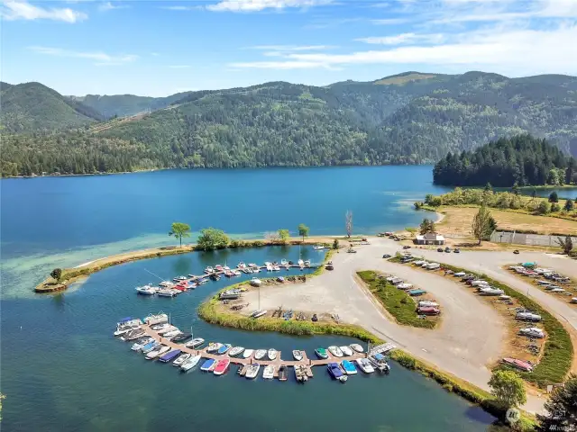 Sudden Valley marina along Lake Whatcom.