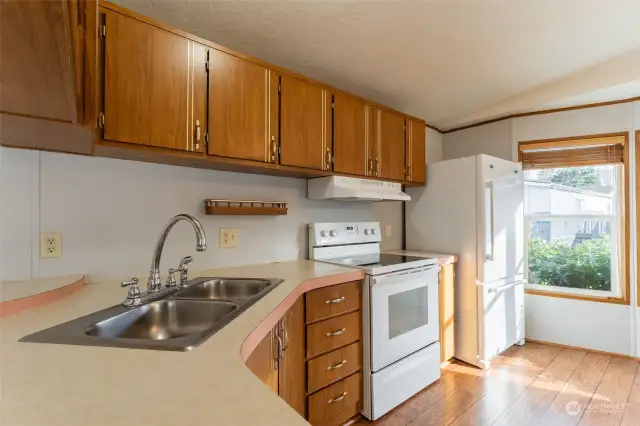 Lots of cabinetry for storage