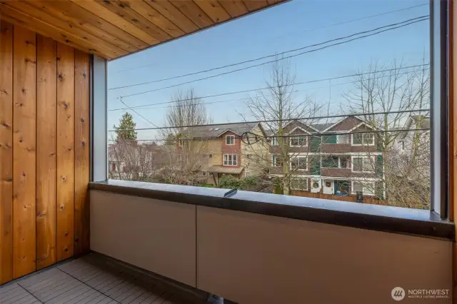 Private balcony off bedroom second floor