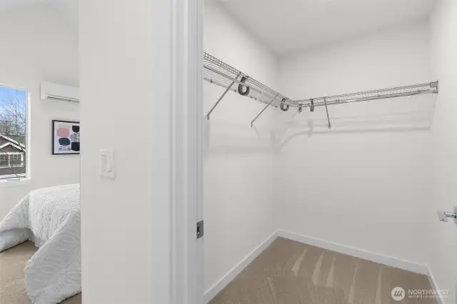 Primary walk in closet