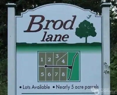 Sign showing the plat map