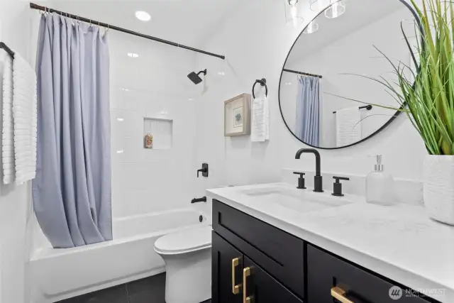 Full bath in daylight basement