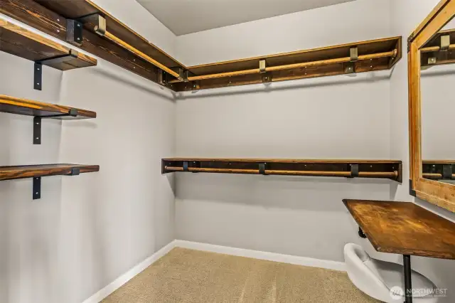 Dual Custom Walk-in Closets