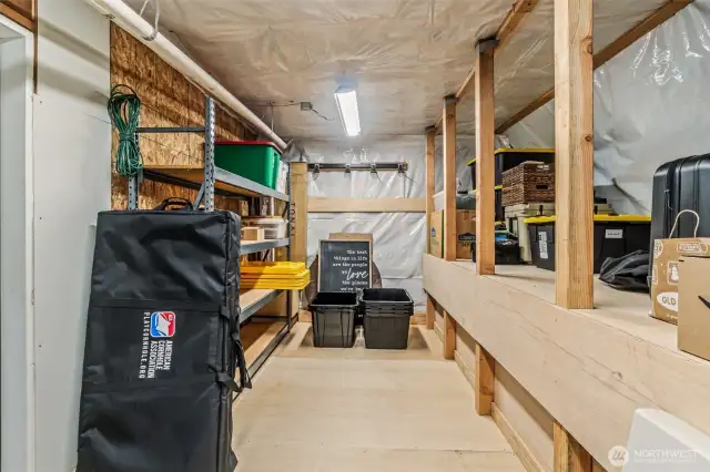 Built out Under house Storage