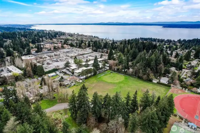 Your unit is adjacent to the park, and you'll get a key so you can go right through the gate and enjoy this recreation space.