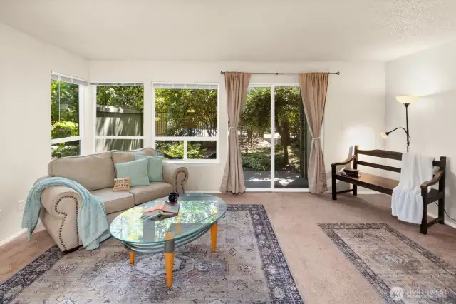 The open living room is even larger than it looks in this photo!