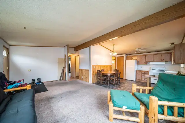open concept living area