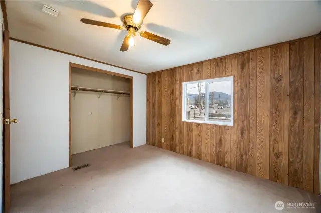 ceiling fans in the bedrooms