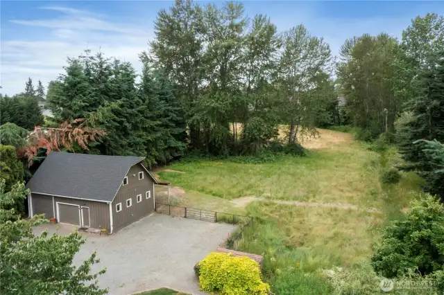 Flat and open pasture area.
