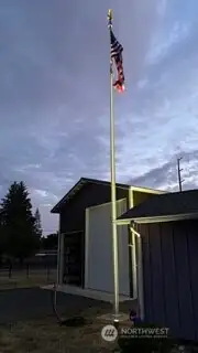 Stainless Steel Flagpole stays. #1250 Northcliff Rd, Shelton, WA 98584