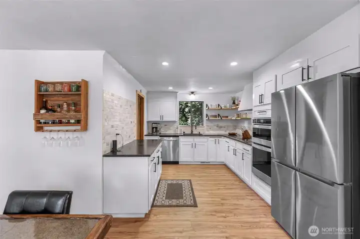 Updated kitchen with modern finishes