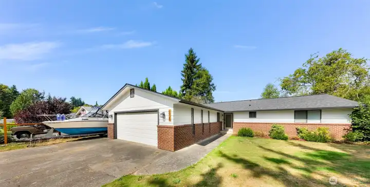 Great garage and large driveway
