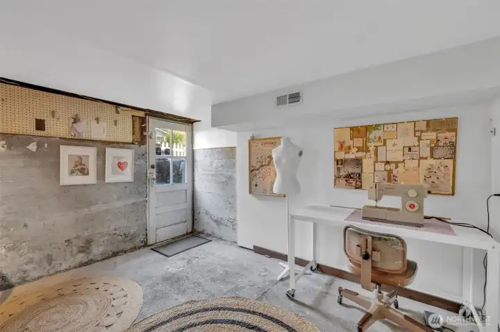 Downstairs creative space, can be used as flex space or bonus room