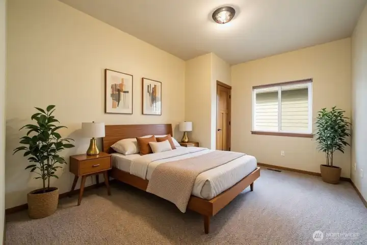 Third bedroom - virtually staged