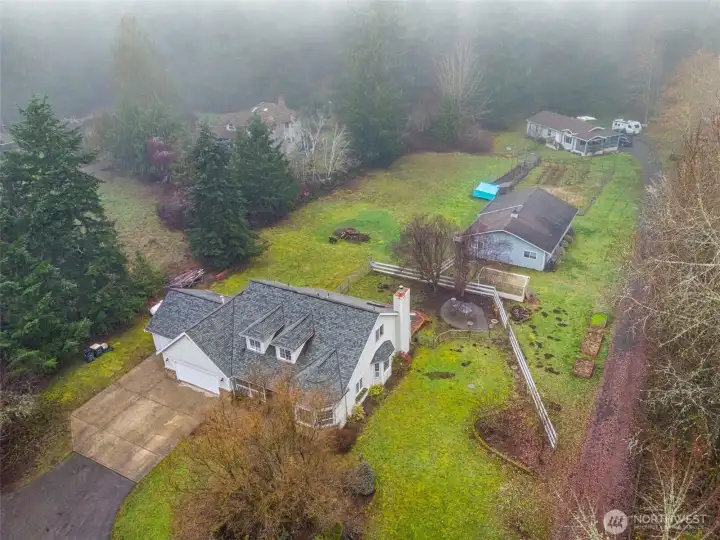 Aerial of the property layout
