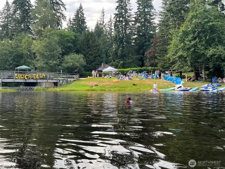 "LOWchella", is a well-loved summer event with live music, paddleboards and Kayaks on the lake.