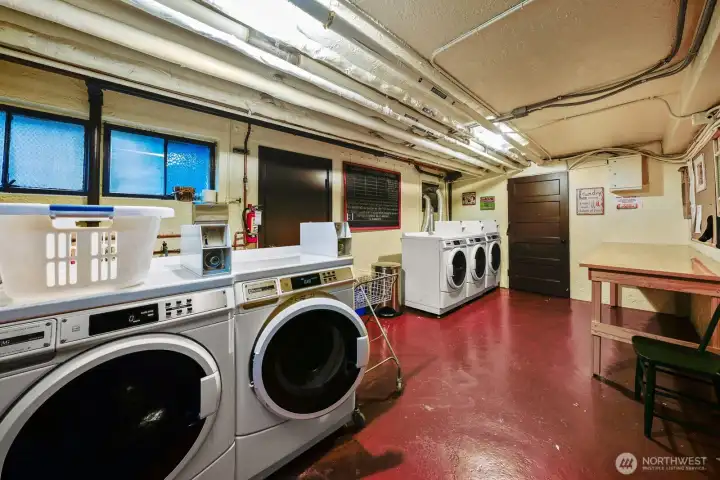 Clean & Spacious Laundry Room.