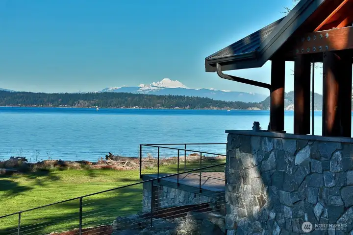 Mt. Baker rises in the distance like a living postcard.