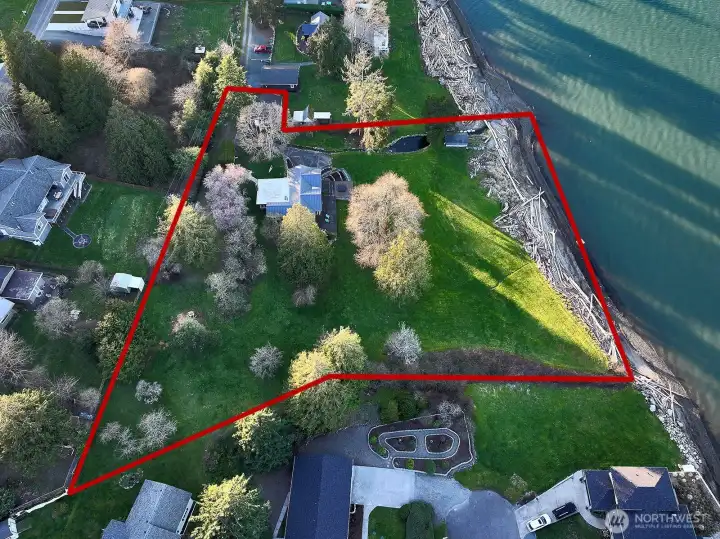 Aerial of the property.