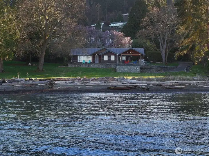 Mature fruit trees add charm and seasonal delight.