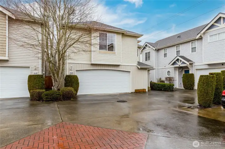 Attached 2-car garage