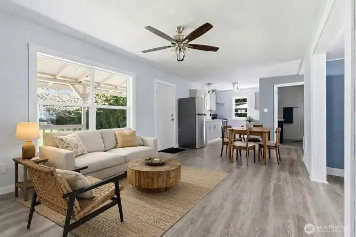 Virtually Staged Living Room