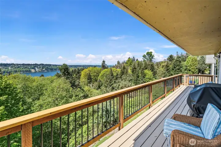 Grill on the BBQ for guests, or just enjoy the views from the deck.