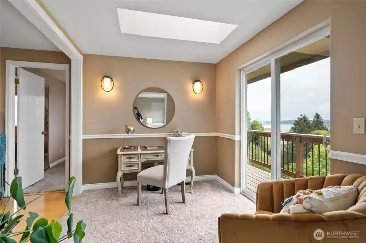 Office or Sitting Room with access to the upper deck